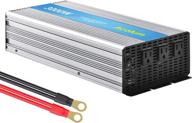 3000w power inverter for home, car, and rv - 3000 watt 🔌 modified sine wave converter with 3 ac outlets, dc 12v to ac 110v conversion logo