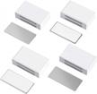 jiayi 4 pack magnetic door catch, strong cabinet magnet latch stainless steel kitchen closure for cupboard drawer - adhesive white logo