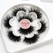 get glamorous with veleasha mink lashes - high volume luxury false eyelashes - fluffy and dramatic - handmade and reusable - 4 pairs of 25mm lashes in one pack (m01) logo