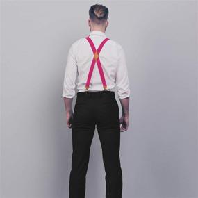 img 1 attached to HISDERN Suspenders Tuxedo Suspender Trouser Men's Accessories good for Ties, Cummerbunds & Pocket Squares