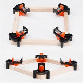 img 2 attached to Adjustable Spring-Loaded Pro Corner Clamps Set For Woodworking - 60/90/120 Degree Angles, Ideal For Carpentry, Cabinet Making, And Frame Construction
