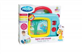 img 2 attached to Playgro 6386393 STEM Music Box TV Toy - Stimulate Baby'S Sights & Sounds!