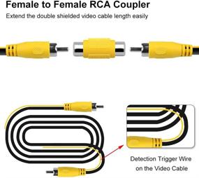 img 1 attached to Высококачественный двойной экранированный RCA видеокабель для подключения автомобильного монитора и обратной видеокамеры заднего вида, провод цифрового аудио коаксиального удлинителя GreenYi для сабвуфера и усилителя (26,2 фута / 8 метров).