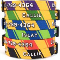 stylish custom dog collar with fade-proof printing and rustproof buckle - made in the usa logo