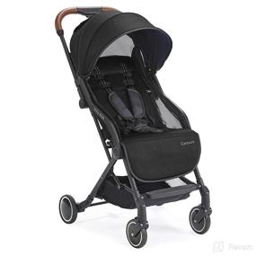 img 4 attached to 👶 Bitsy Elite Compact Stroller for Travel with Contours - Onyx Black - Lightweight, Foldable, and Compatible with Adapter-Free Infant Car Seats