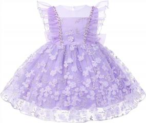 img 4 attached to Tulle Princess Dress For Baby Girls - Ideal For Weddings, Parties, Bridesmaids And Pageants - Available In Sizes 6-24 Months