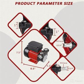 img 1 attached to 🔌 TruPow 110V AC Electric Self-Priming Diesel Kerosene Oil Fuel Transfer Extractor Pump with 15 GPM Flow Rate