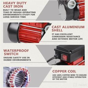 img 2 attached to 🔌 TruPow 110V AC Electric Self-Priming Diesel Kerosene Oil Fuel Transfer Extractor Pump with 15 GPM Flow Rate