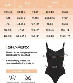 img 2 attached to Women'S Seamless Tummy Control Shapewear Bodysuit With Thong Sculpting ShaperX