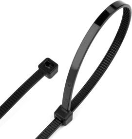 img 3 attached to Nicunom 1000 Pack Cable Zip Ties, 4/6/8/10/12 Inch Self-Locking Nylon Cable Wire Ties, Ideal for Indoor and Outdoor Use in Home, Office, Garage, Workshop - Black