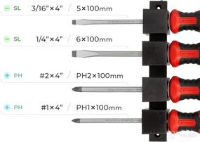 img 2 attached to INTERTOOL 4-Piece Magnetic Screwdriver Set - High Strength S2 Steel, Cushion Grip Handles - 2 Phillips, 2 Flat Head - Model VT08-3434