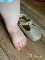 img 1 attached to Stylish and Comfortable Baby Girls Soft Sole Leather T-Strap Mary Jane Shoes for Infants and Toddlers review by Rhonda Welch