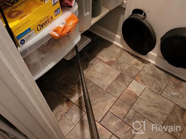 img 1 attached to Effortlessly Clean Floors With Oshang'S Hands-Free Flat Mop And Bucket System - Includes 6 Microfiber Pads And Durable Stainless-Steel Handle review by Kenny Loeslein