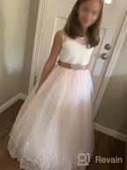 img 1 attached to Girls' Clothing: Flower Dress Wedding Pageant Gowns for Dresses review by Melissa Lopez
