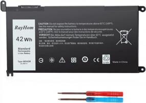 img 4 attached to High-Quality Replacement Battery For Dell Inspiron And Latitude Series - RayHom WDX0R P69G With 42Wh Capacity