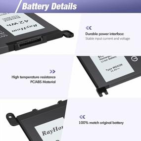 img 1 attached to High-Quality Replacement Battery For Dell Inspiron And Latitude Series - RayHom WDX0R P69G With 42Wh Capacity