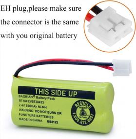 img 2 attached to 8 Pack Baobian Cordless Phone Battery Set Compatible With BT8000/BT8001 & More
