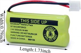 img 3 attached to 8 Pack Baobian Cordless Phone Battery Set Compatible With BT8000/BT8001 & More