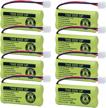 8 pack baobian cordless phone battery set compatible with bt8000/bt8001 & more logo