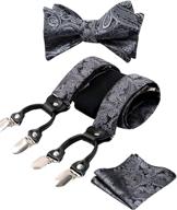 alizeal green adjustable self-tied suspenders - men's accessories, ties, cummerbunds & pocket squares логотип