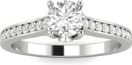 💍 stunning 1/2ctw diamond engagement ring in 10k white gold - sparkling & affordable (h-i, i2-i3) logo