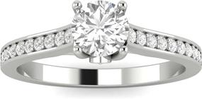 img 4 attached to 💍 Stunning 1/2ctw Diamond Engagement Ring in 10k White Gold - Sparkling & Affordable (H-I, I2-I3)