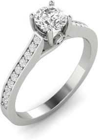 img 3 attached to 💍 Stunning 1/2ctw Diamond Engagement Ring in 10k White Gold - Sparkling & Affordable (H-I, I2-I3)