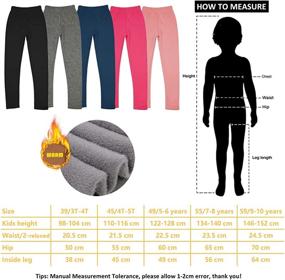 img 3 attached to IKIOHTI Fleece Leggings Toddler Thermal Girls' Clothing ~ Leggings