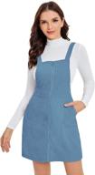 👗 verdusa women's corduroy pinafore overall: jumpsuits, rompers & overalls for women's fashion logo