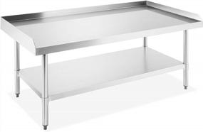 img 4 attached to Commercial Restaurant Kitchen Equipment Stand Grill Table With Undershelf - GRIDMANN NSF 16-Gauge Stainless Steel, 60"L X 30"W X 24"H
