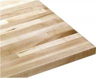 72" w x 30" d maple butcher block workbench top with 1-3/4" thickness - grizzly g9915 logo