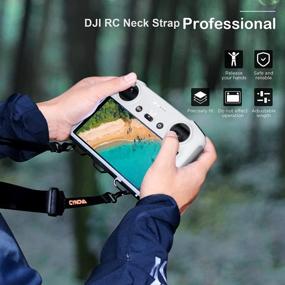 img 3 attached to Hands-Free Flying: Adjustable CYNOVA DJI RC Neck Strap Compatible With DJI Mini 3 Pro And DJI Mavic 3 Classic