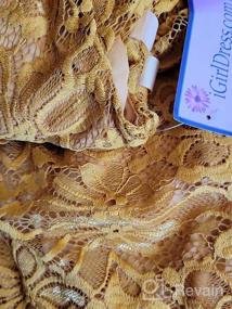 img 4 attached to Пасхальная одежда для девочек, бургундский цвет с цветочным дизайном от IGirlDress