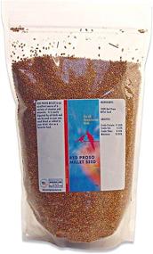 img 4 attached to 🐦 Morning Bird Red Proso Millet Seed: A Nutritious and Delicious Supplement for Healthy Birds, Packed with High Protein, Fat, Fiber, Vitamins, and Minerals