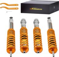 maxpeedingrods coilovers регулируемая высота для vw golf mk2 / mk3 / mk4 1983-2000 vento corrado jetta mk2 все модели 1984-1998, комплект пружинных амортизаторов, стойка, комплекты опускания amortiguador логотип