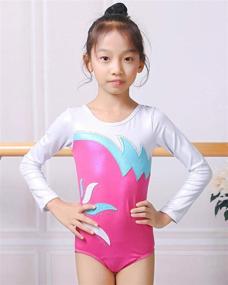 img 3 attached to BAOHULU Gymnastics Embroidery Practice Dancewear: Stylish Girls' Clothing for Active Performances