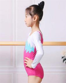 img 2 attached to BAOHULU Gymnastics Embroidery Practice Dancewear: Stylish Girls' Clothing for Active Performances