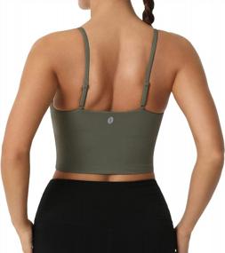 img 3 attached to Ultimate Support And Comfort: SIORO Women'S Longline Padded Sports Bra For Yoga, Fitness And Running