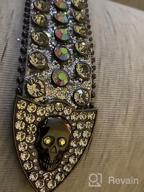 img 1 attached to Stunning Rhinestone Fashion Western Studded Belt - Sizes 34-36 Inches review by Aaron Martin