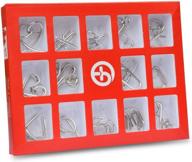 engage memory and keep hands active: 15 set metal wire puzzles for dementia alzheimer's and seniors logo