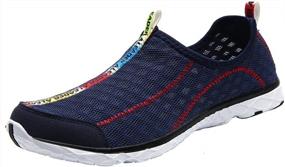 img 4 attached to ALEADER Men'S Mesh Slip-On Water Shoes For Swimming And Boating