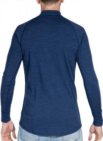img 3 attached to Stay Warm And Comfy With MERIWOOL'S 100% Merino Wool Half Zip Sweater For Men