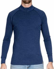 img 4 attached to Stay Warm And Comfy With MERIWOOL'S 100% Merino Wool Half Zip Sweater For Men