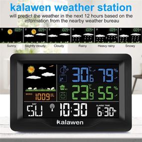 img 2 attached to Stay Prepared With Wireless Indoor Outdoor Weather Station: Large Display, Temperature & Humidity Monitoring, And Accurate Weather Forecasting