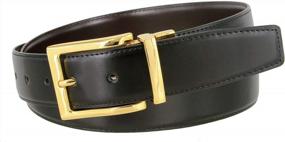 img 3 attached to Women'S Genuine Leather Reversible Belt With Rotatable Buckle, 1-3/8" Wide Dress Or Casual Wear