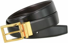 img 2 attached to Women'S Genuine Leather Reversible Belt With Rotatable Buckle, 1-3/8" Wide Dress Or Casual Wear