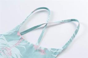 img 2 attached to Delightful Summer Bandage Backless Floral Headband Dresses for Girls' Clothing
