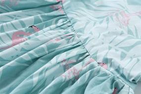 img 1 attached to Delightful Summer Bandage Backless Floral Headband Dresses for Girls' Clothing