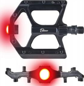 img 4 attached to Light Up Your Ride With Bikeroo Bike Pedals - 4.3/5.2 Inch Flat MTB, Road & BMX Bicycle Pedals
