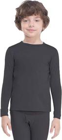 img 1 attached to MANCYFIT Thermal Underwear Undershirts Baselayer Boys' Clothing ~ Underwear